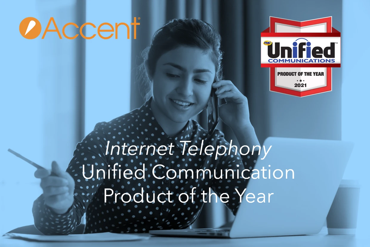 2021 Operator Connect Product of the Year award from Accent