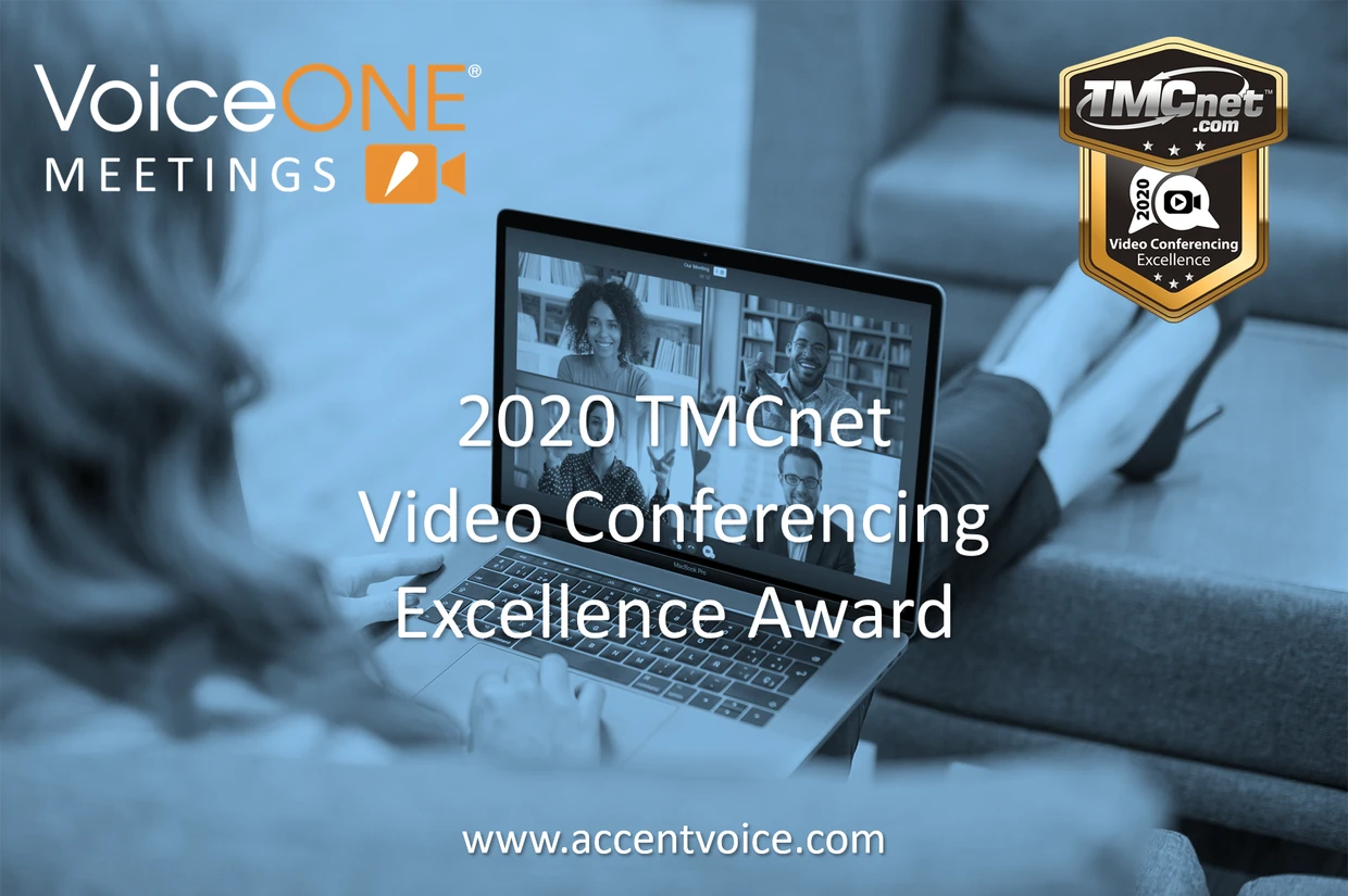 Accent Meetings with Video Conferencing Excellence 2020 award