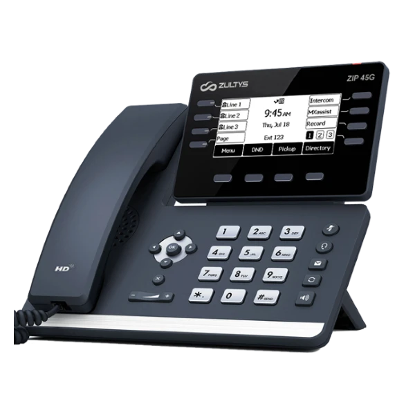 Zultys ZIP45G business VoIP phone