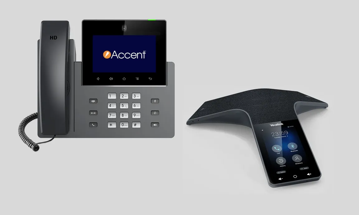 Accent VoIP desk phones